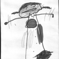 Beim Malwettbewerb der Kitakinder gewinnt das Pippi-Bild der dreijährigen Carla Prüfer 