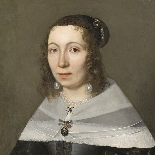 Geburtstagskarte der WeiberWirtschaft 2020: Jacob Marrel: Bildnis der Maria Sibylla Merian (1647-1717), 1679 (Kunstmuseum Basel)